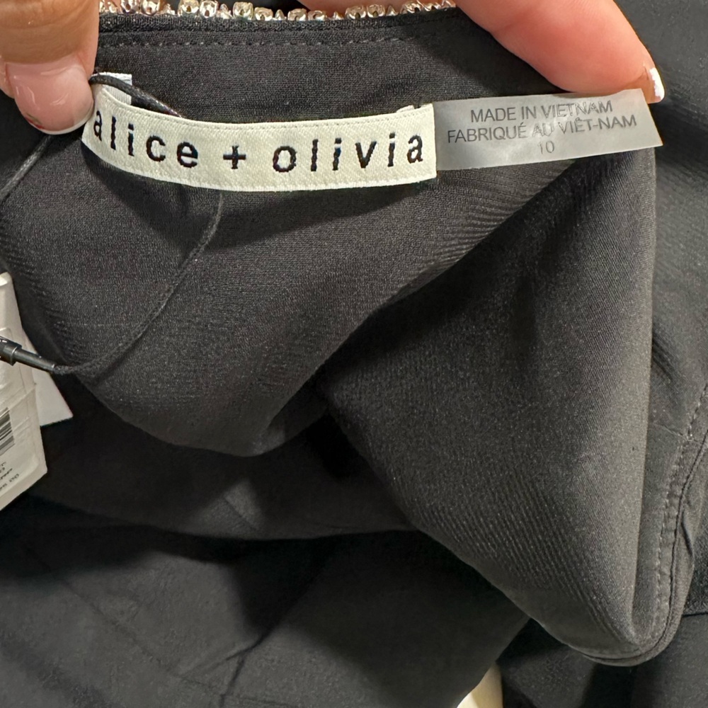 Nwt alice + olivia Sophie A-Line Dress Sz 10 #J2 - Picture 5 of 6